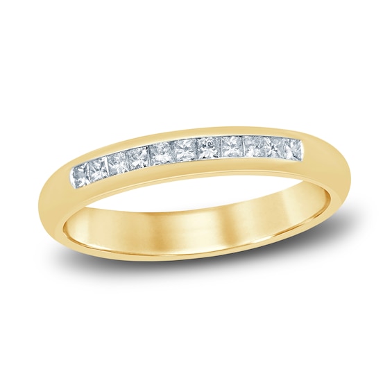 Diamond Anniversary Band 14 ct tw Princess 14K Yellow Gold