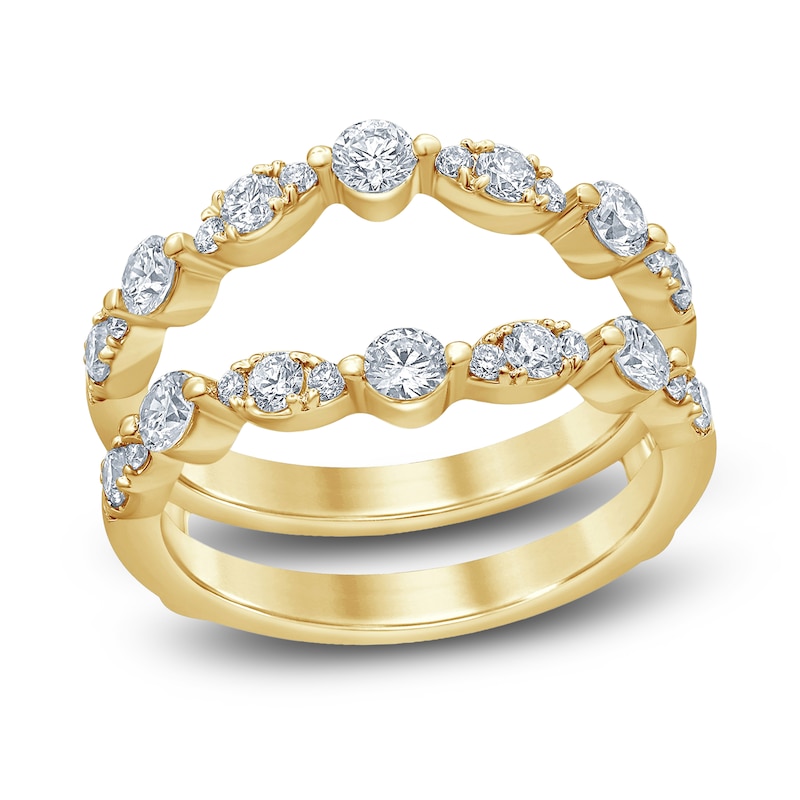 Main Image 1 of Diamond Anniversary Enhancer Band 1 ct tw Round 14K Yellow Gold