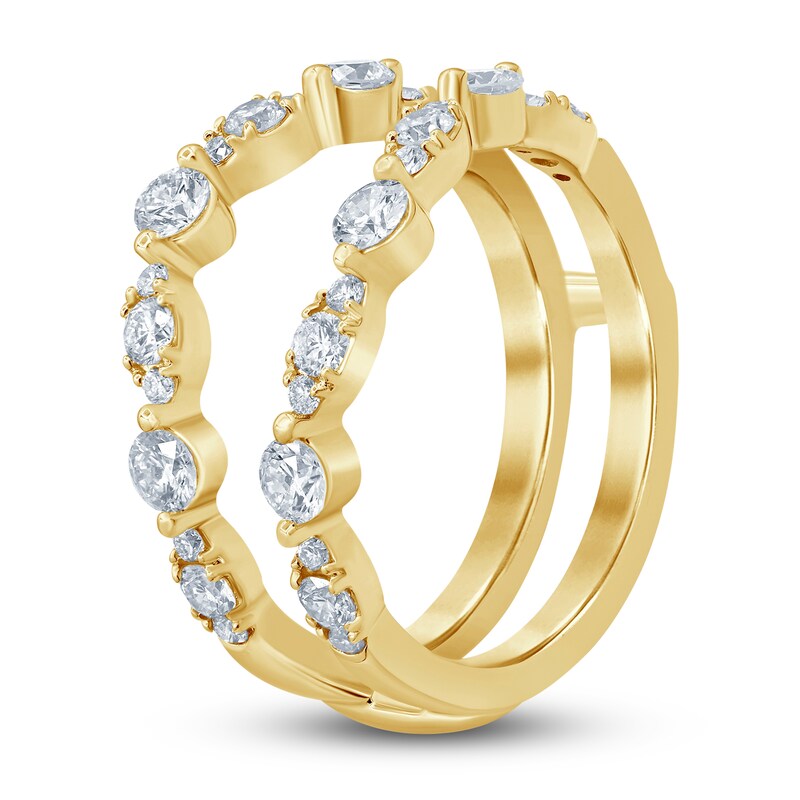 Main Image 2 of Diamond Anniversary Enhancer Band 1 ct tw Round 14K Yellow Gold