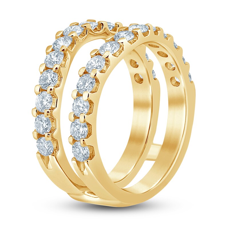 Main Image 2 of Diamond Anniversary Enhancer Band 1-1/2 ct tw Round 14K Yellow Gold