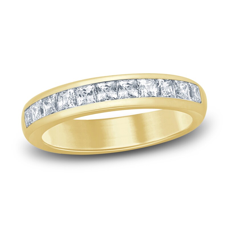 Main Image 1 of Diamond Anniversary Band 1 ct tw Princess 14K Yellow Gold