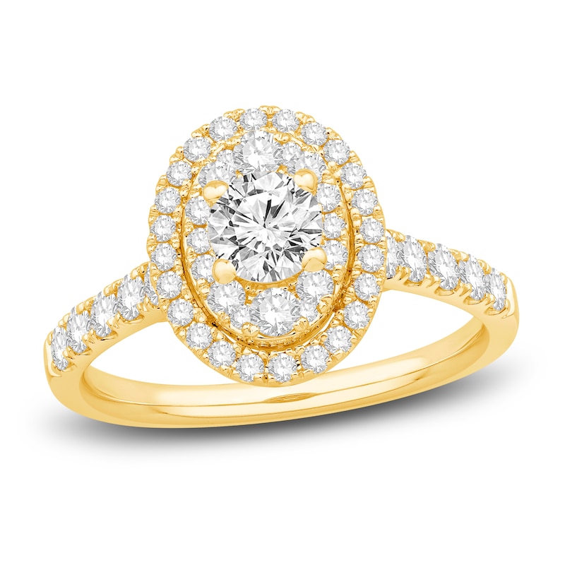 Diamond Engagement Ring 1-1/8 ct tw Round 14K Yellow Gold | Jared