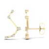 Thumbnail Image 2 of Diamond Aries Constellation Earrings 1/8 ct tw Round 14K Yellow Gold