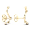 Thumbnail Image 3 of Diamond Aries Constellation Earrings 1/8 ct tw Round 14K Yellow Gold