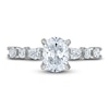 Thumbnail Image 3 of Certified Diamond Engagement Ring 1-1/2 ct tw Oval/Round /Pear 14K White Gold