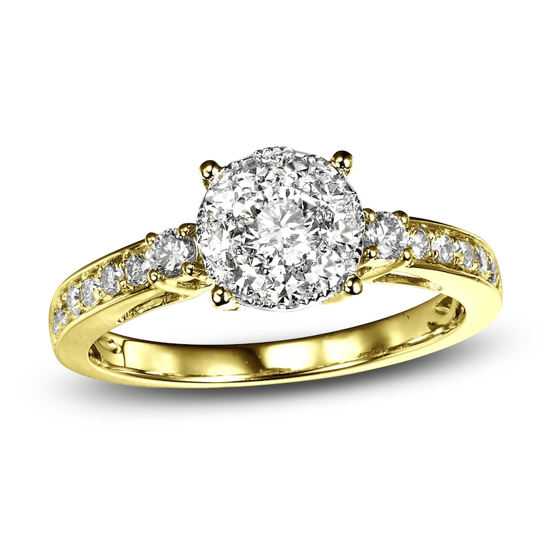 Main Image 1 of Diamond Engagement Ring 5/8 ct tw Round 14K Yellow Gold