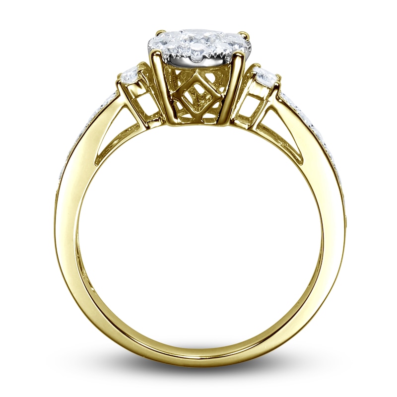 Main Image 2 of Diamond Engagement Ring 5/8 ct tw Round 14K Yellow Gold