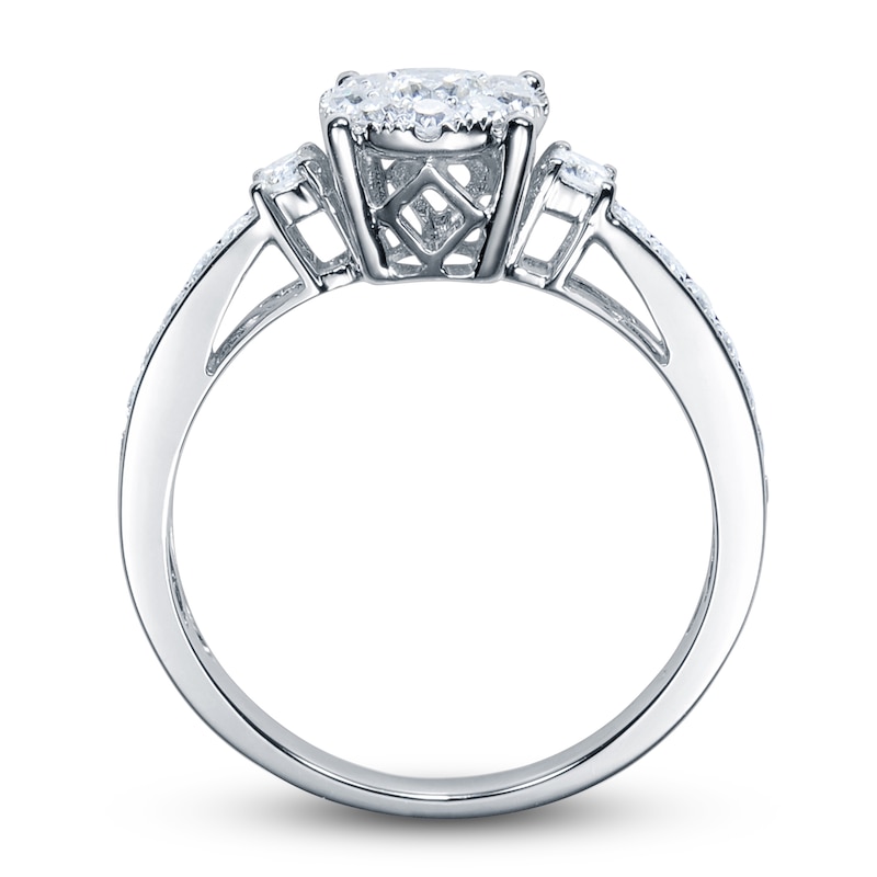 Main Image 2 of Diamond Engagement Ring 5/8 ct tw Round 14K White Gold