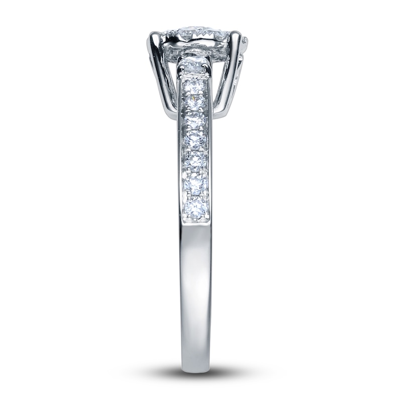 Main Image 3 of Diamond Engagement Ring 5/8 ct tw Round 14K White Gold