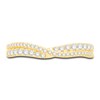 Thumbnail Image 3 of Diamond Cross Contour Anniversary Band 1/3 ct tw Round 14K Yellow Gold