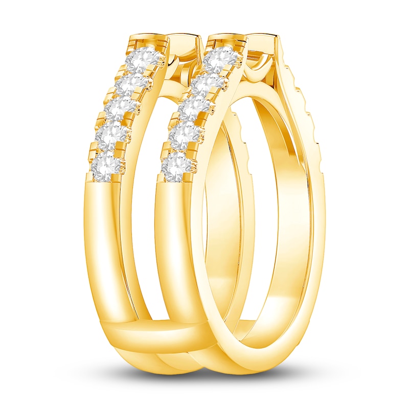 Main Image 2 of Diamond Anniversary Enhancer Band 1 ct tw Round 14K Yellow Gold