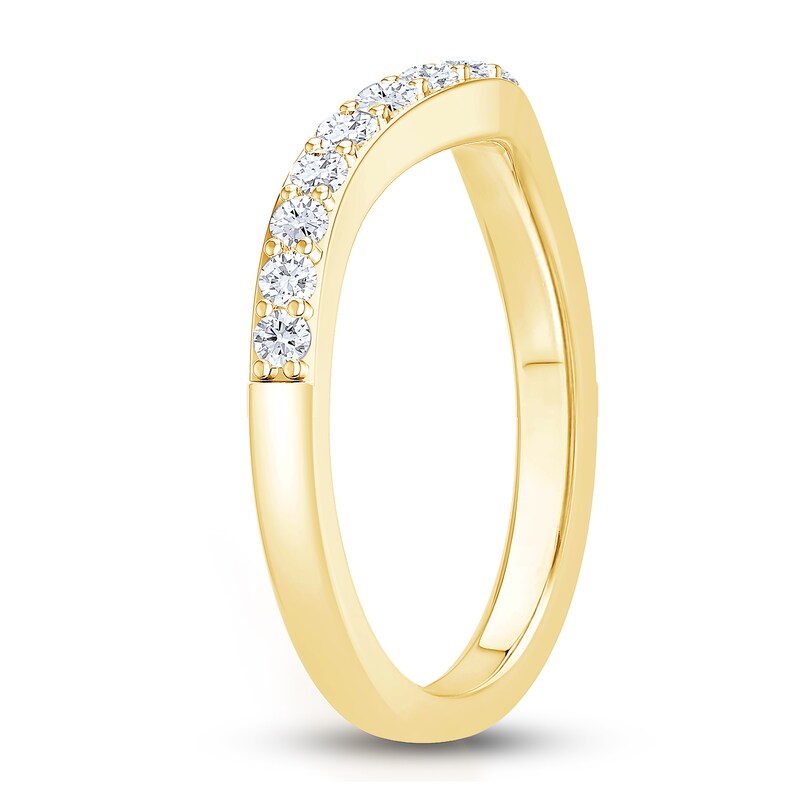 Main Image 2 of Diamond Anniversary Enhancer Band 3/8 ct tw Round 14K Yellow Gold