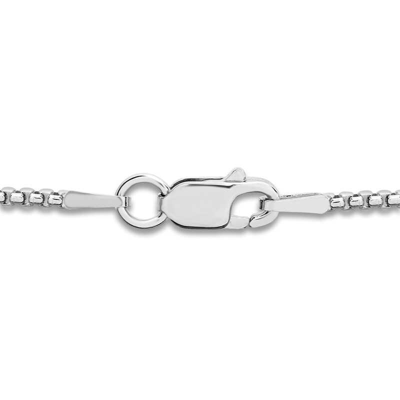 Main Image 3 of Men's Diamond Shield Pendant Necklace 1/4 ct tw Round Sterling Silver 22"
