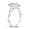 Thumbnail Image 2 of Diamond Double Halo Engagement Ring 1 ct tw Pear/Round 14K White Gold