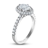 Thumbnail Image 1 of Vera Wang WISH Diamond Engagement Ring 2-3/8 ct tw Oval/ Round 18K White Gold