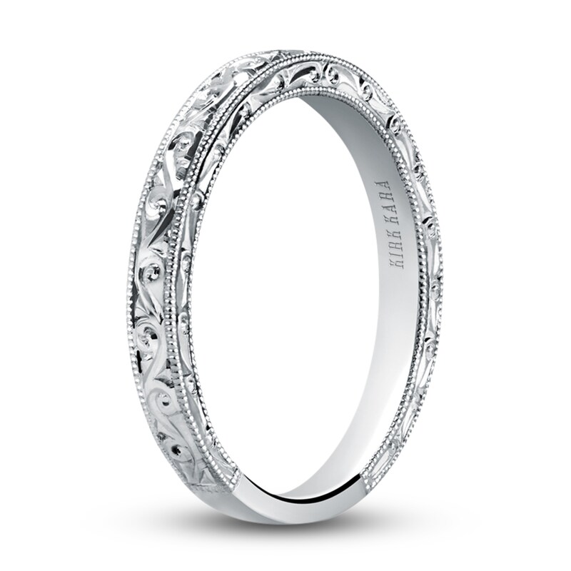 Main Image 2 of Kirk Kara Engraved Wedding Band Platinum