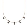 Thumbnail Image 0 of Juliette Maison Black Diamond Station Name Necklace 1-3/8 ct tw Round 10K Rose Gold