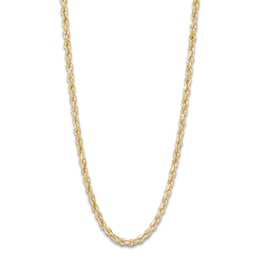 Solid Glitter Rope Necklace 14K Yellow Gold 22" 3.8mm Solid Glitter Rope Necklace 14K Yellow Gold 22" 3.8mm