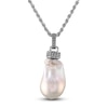 Thumbnail Image 3 of 1933 by Esquire Men's Baroque Cultured Pearl Necklace Sterling Silver 22"