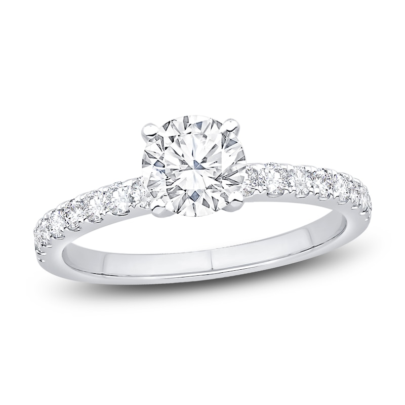 Main Image 1 of Diamond Engagement Ring 1-5/8 ct tw Round 14K White Gold