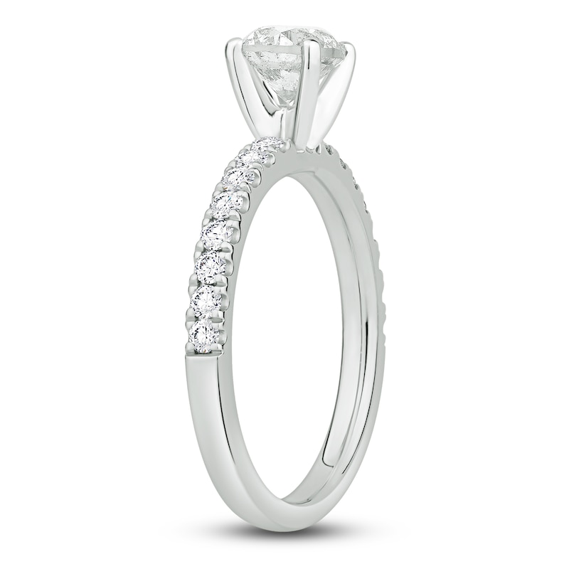 Main Image 2 of Diamond Engagement Ring 1-5/8 ct tw Round 14K White Gold