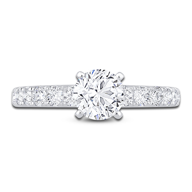 Diamond Engagement Ring 1-1/2 ct tw Round 14K White Gold