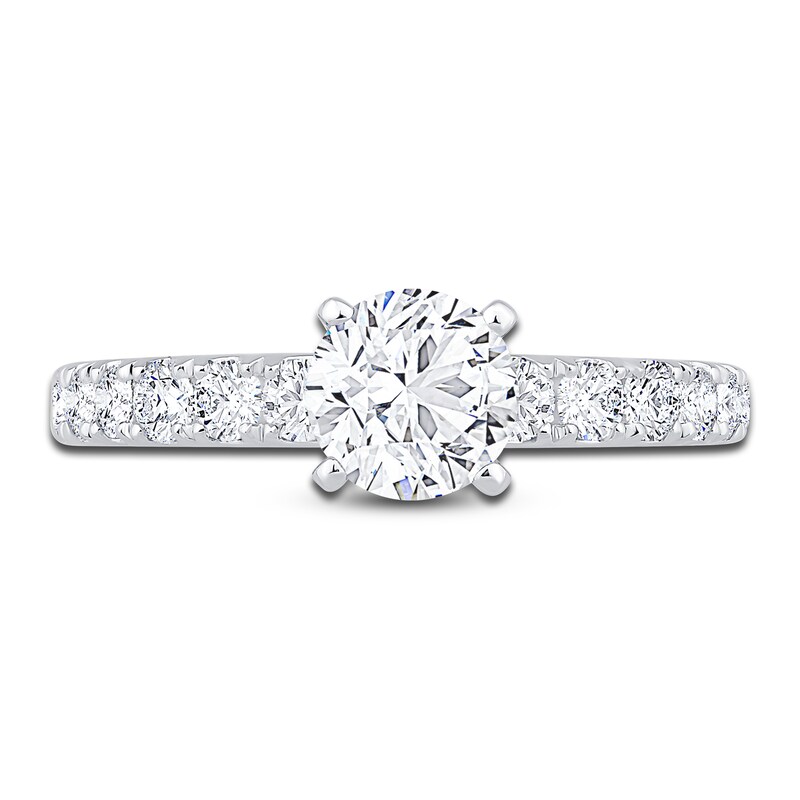 Main Image 3 of Diamond Engagement Ring 1-1/2 ct tw Round 14K White Gold