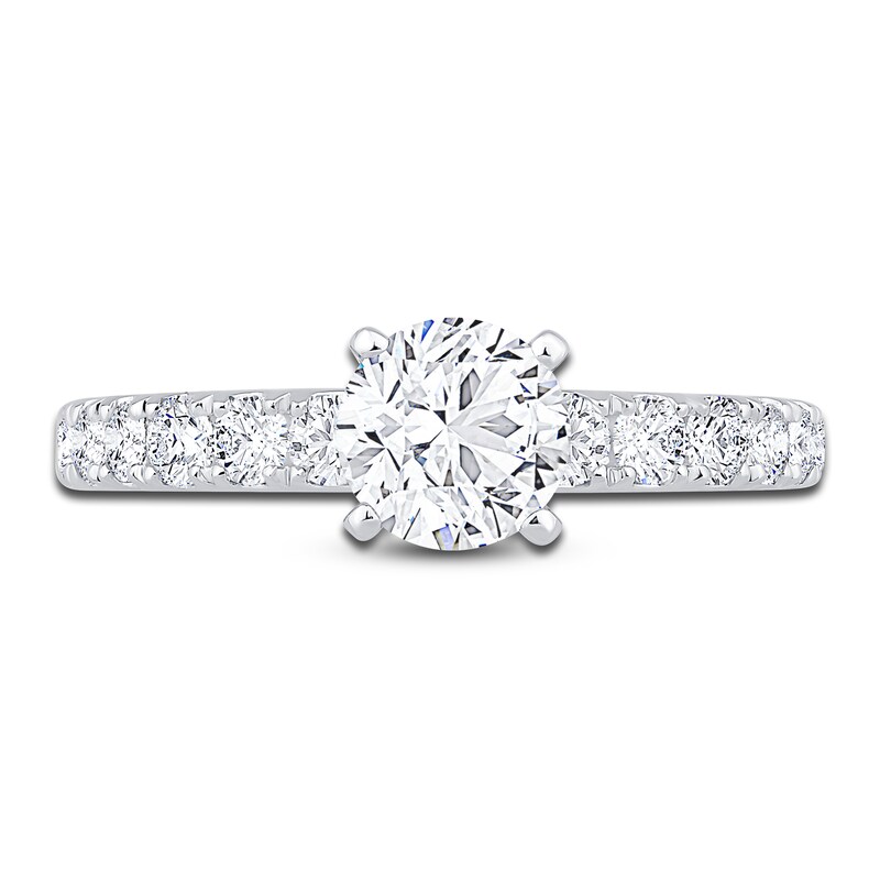 Diamond Engagement Ring 1-1/2 ct tw Round 14K White Gold