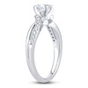 Thumbnail Image 2 of Diamond Engagement Ring 5/8 ct tw Princess 14K White Gold