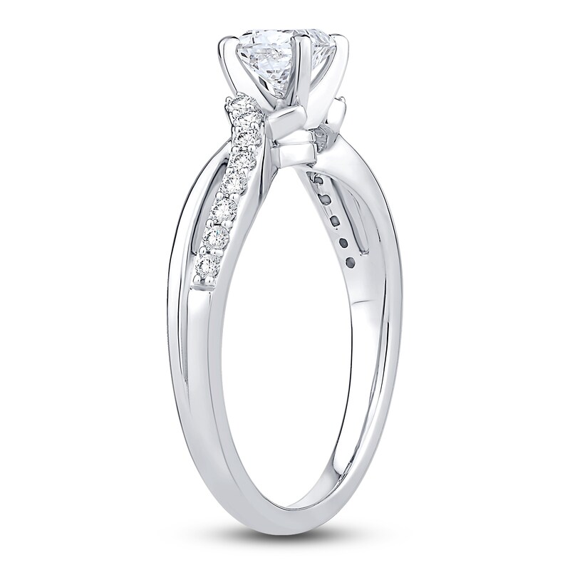 Main Image 2 of Diamond Engagement Ring 5/8 ct tw Princess 14K White Gold