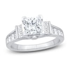 Thumbnail Image 1 of Diamond Engagement Ring 2-1/4 ct tw Princess/Round 14K White Gold