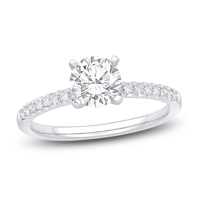 Main Image 1 of Diamond Engagement Ring 1 ct tw Round Platinum