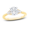 Thumbnail Image 1 of Diamond Engagement Ring 1-1/8 ct tw Oval/Baguette/ Round 14K Yellow Gold