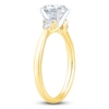Thumbnail Image 2 of Diamond Engagement Ring 1-1/8 ct tw Oval/Baguette/ Round 14K Yellow Gold