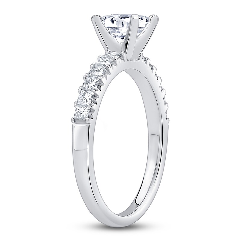 Main Image 2 of Diamond Engagement Ring 1-1/8 ct tw Round 14K White Gold