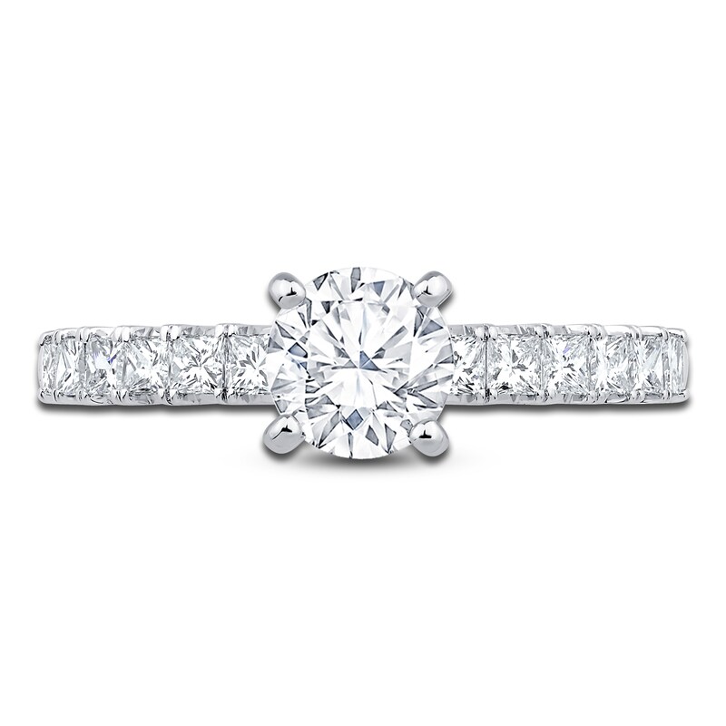 Main Image 3 of Diamond Engagement Ring 1-1/8 ct tw Round 14K White Gold