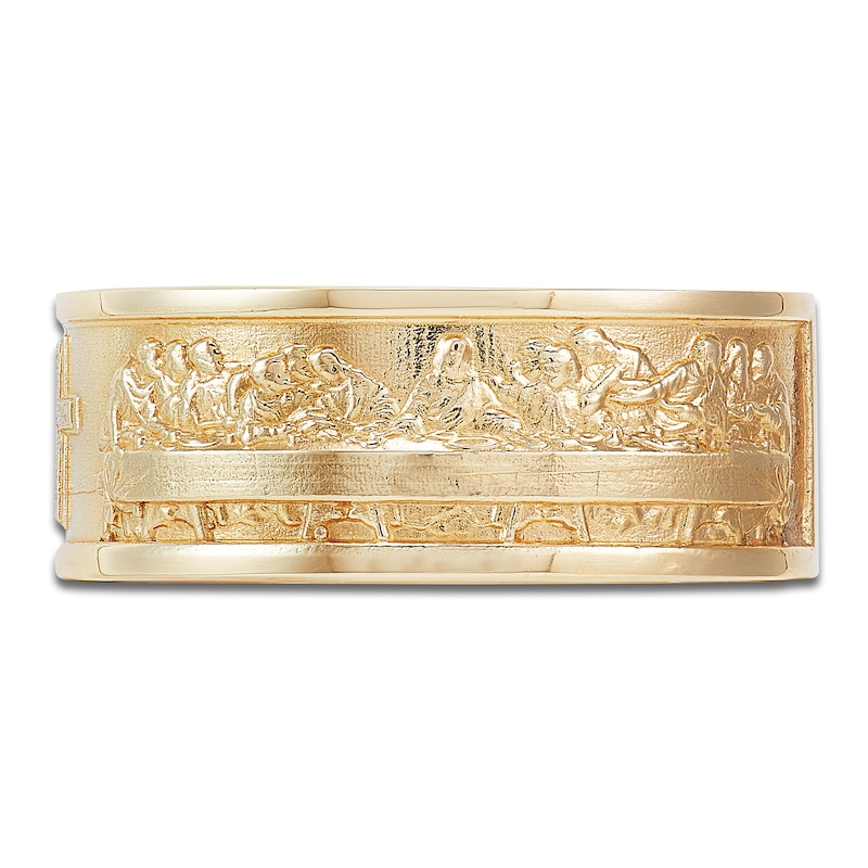 Main Image 3 of LUSSO by Italia D'Oro Men's The Last Supper Ring 14K Yellow Gold