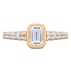 Thumbnail Image 3 of Emerald-Cut Diamond Engagement Ring 5/8 ct tw 14K Yellow Gold