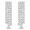 Thumbnail Image 1 of Diamond Three-Row Earrings 2 ct tw 14K White Gold