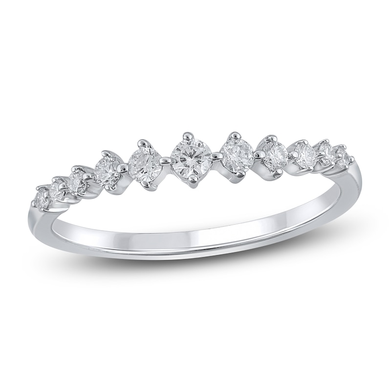 Main Image 1 of Diamond Stackable Fashion Ring 1/4 ct tw 10K White Gold