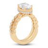 Thumbnail Image 2 of Oval & Round-Cut Lab-Grown Diamond Wedding Ring 2-1/3 ct tw 14K Yellow Gold