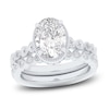 Thumbnail Image 1 of Oval & Round-Cut Lab-Grown Diamond Wedding Ring 2-1/3 ct tw 14K White Gold