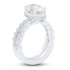 Thumbnail Image 2 of Oval & Round-Cut Lab-Grown Diamond Wedding Ring 2-1/3 ct tw 14K White Gold