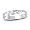 Thumbnail Image 1 of High-Polish Weave Wedding Band 14K White Gold 3.36mm