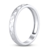 Thumbnail Image 2 of High-Polish Weave Wedding Band 14K White Gold 3.36mm