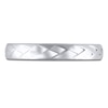 Thumbnail Image 3 of High-Polish Weave Wedding Band 14K White Gold 3.36mm