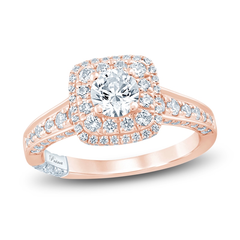Pnina Tornai Round Diamond Engagement Ring 1-1/4 ct tw 14K Rose
