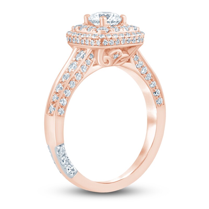 Main Image 2 of Pnina Tornai Round Diamond Engagement Ring 1-1/4 ct tw 14K Rose Gold
