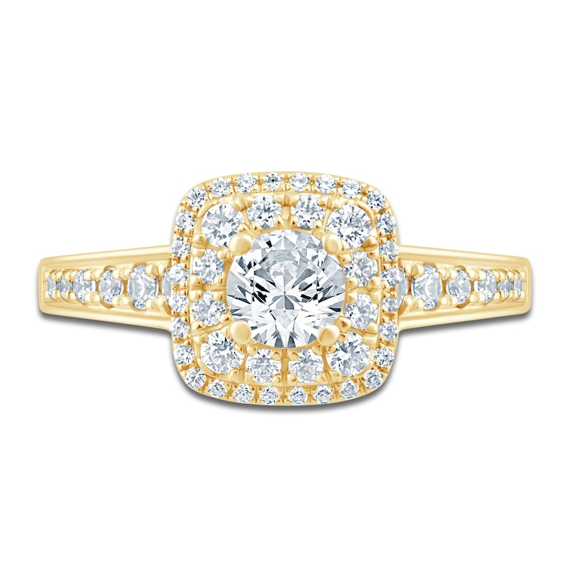 Main Image 3 of Pnina Tornai Round Diamond Engagement Ring 1-1/4 ct tw 14K Yellow Gold