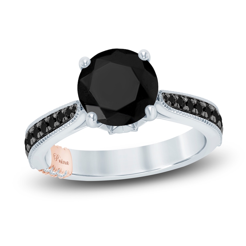 Main Image 1 of Pnina Tornai Black Diamond Engagement Ring 3-3/8 ct tw 14K White Gold